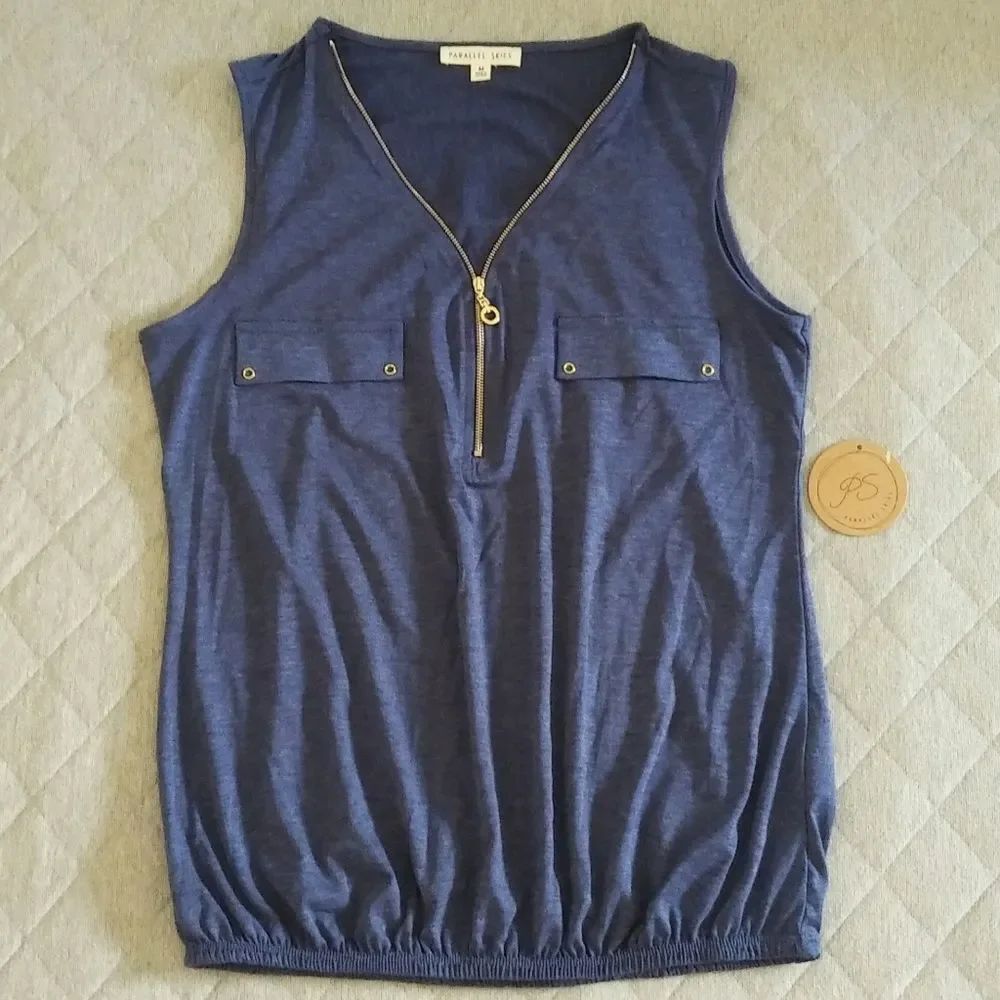 Parallel Skies🌌 Heather Blue Blouse - NWT